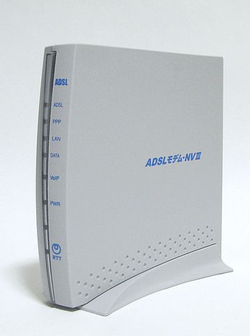 Modem By Qurren [GFDL (http://www.gnu.org/copyleft/fdl.html) or CC BY-SA 3.0  (https://creativecommons.org/licenses/by-sa/3.0)], via Wikimedia Commons