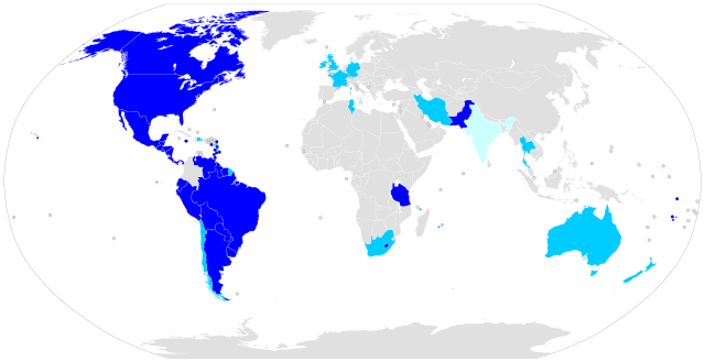 Jus Soli around the world by His male lover [Public domain], via Wikimedia Commons