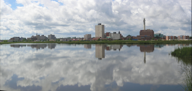Moncton by John De Boer aka. Deboer at en.wikipedia. (Version uploaded by Earl Andrew is a different file.) [Public domain], via Wikimedia Commons